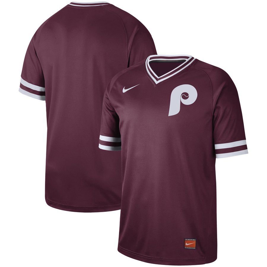 2019 Men MLB Philadelphia Phillies blank red Nike Cooperstown Collection Jerseys->philadelphia phillies->MLB Jersey